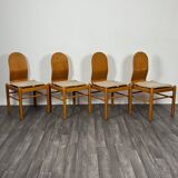 Set Di 4 Sedie Da Pranzo Design Mid Century Scandinavo Anni 70
