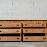 Wooden trade counter