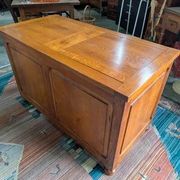 Large solid oak chest