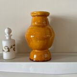 Ochre glazed ceramic vase