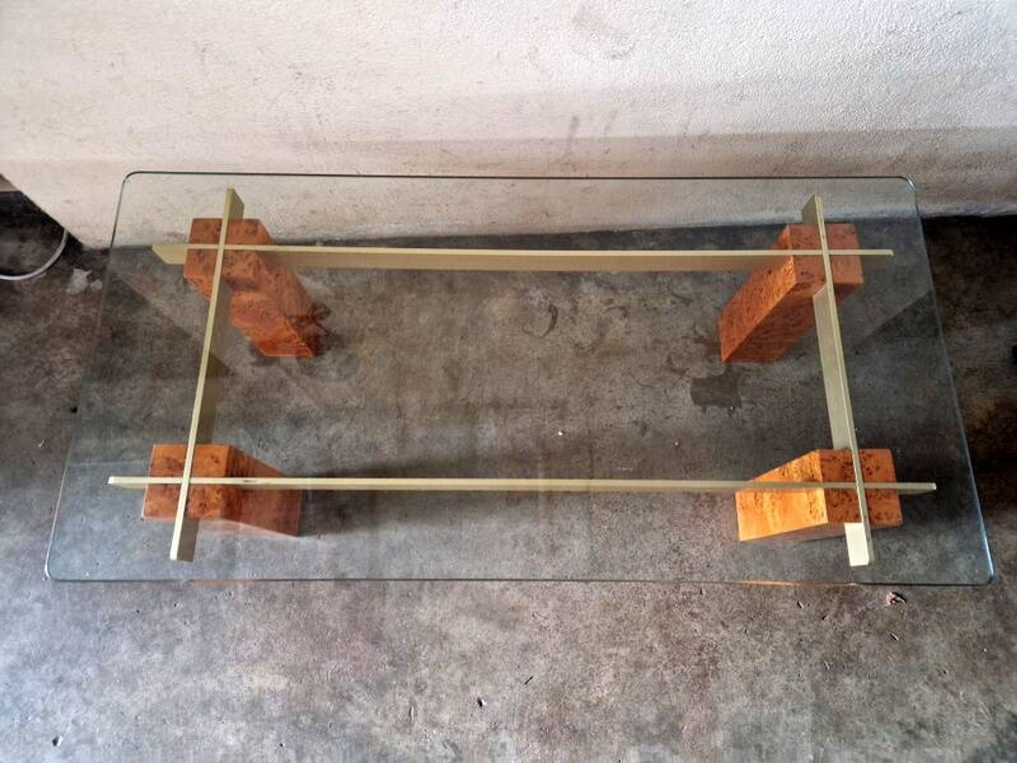 Gabriella Crespi (1922-2017) - Low table in burl veneer