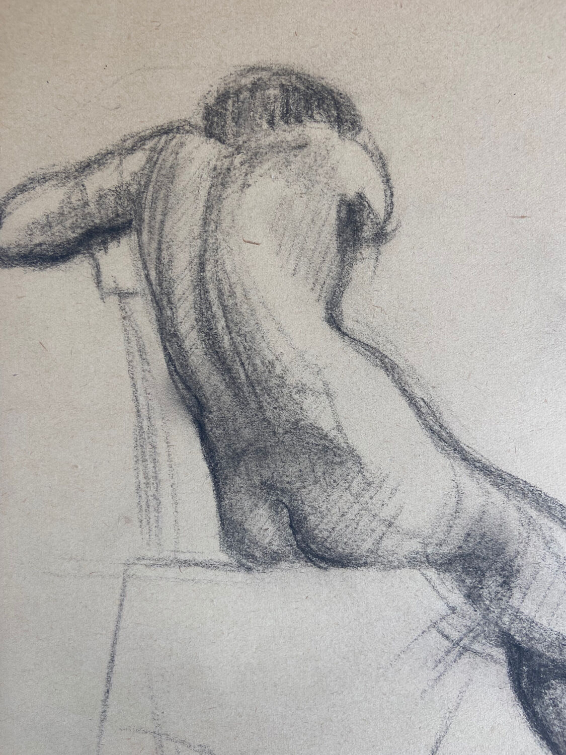 Female nude drawing