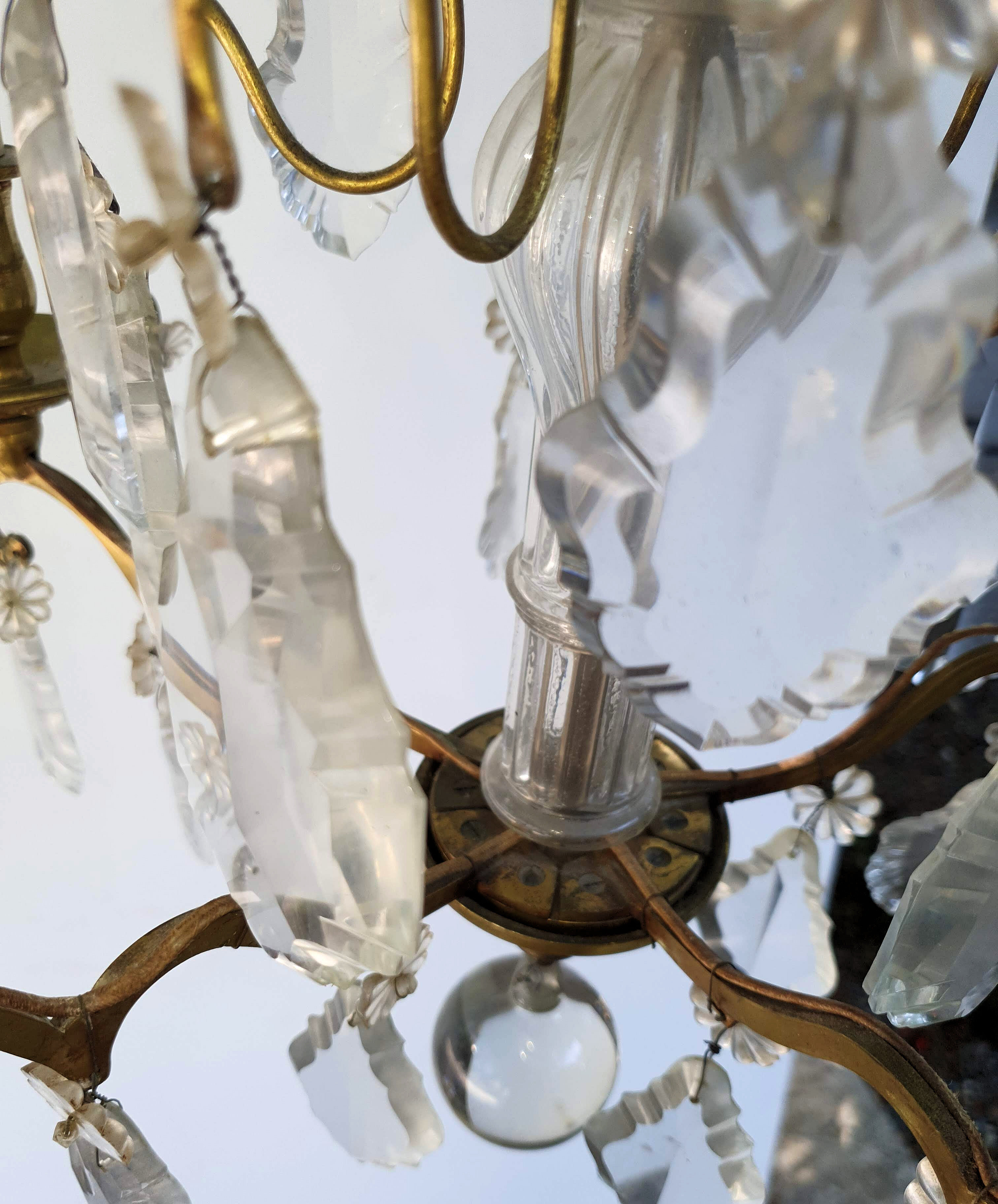 Chandelier with Pampilles style Louis XV France twentieth century