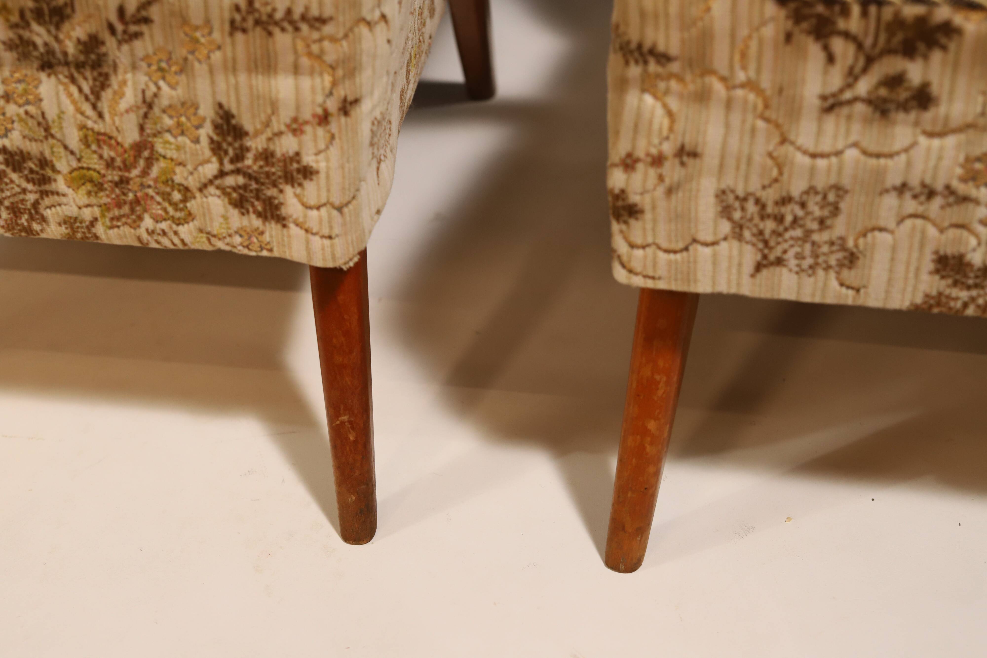Fauteuils tchécoslovaques du milieu du siècle, années 1960, lot de 2