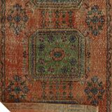 Turkish Anatolian Handmade Vintage Area Rug 356 cm x 93 cm