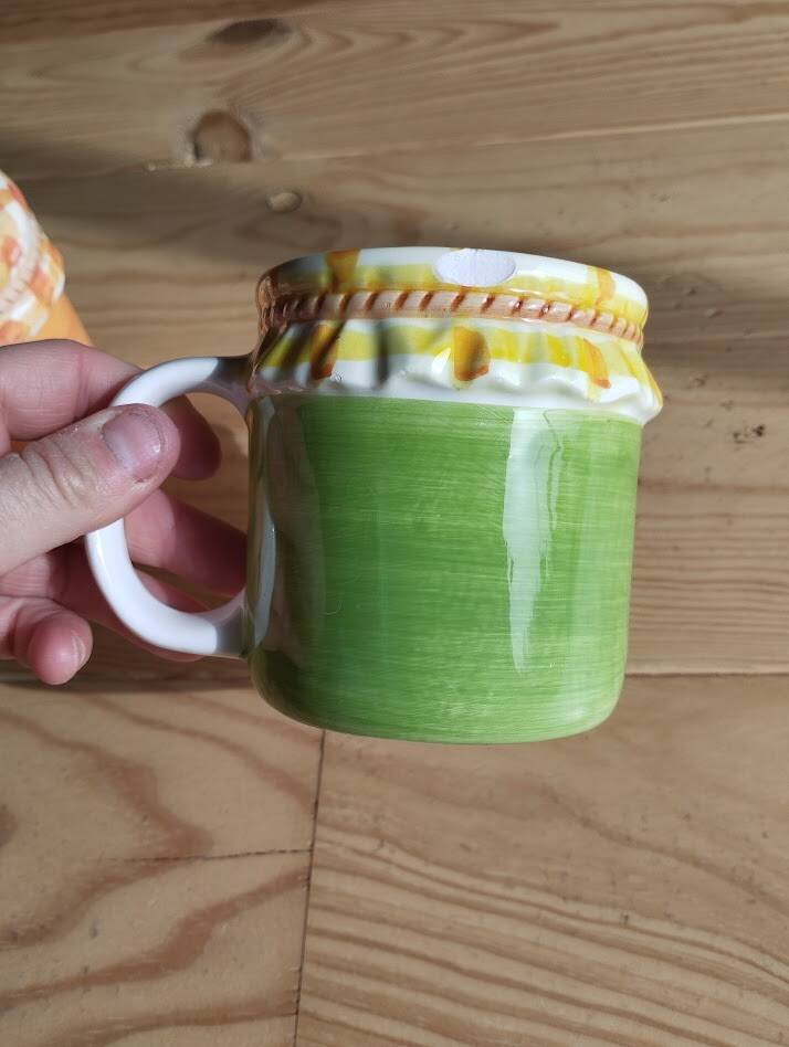 Retro ceramic barbotine kitchen set