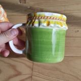 Retro ceramic barbotine kitchen set