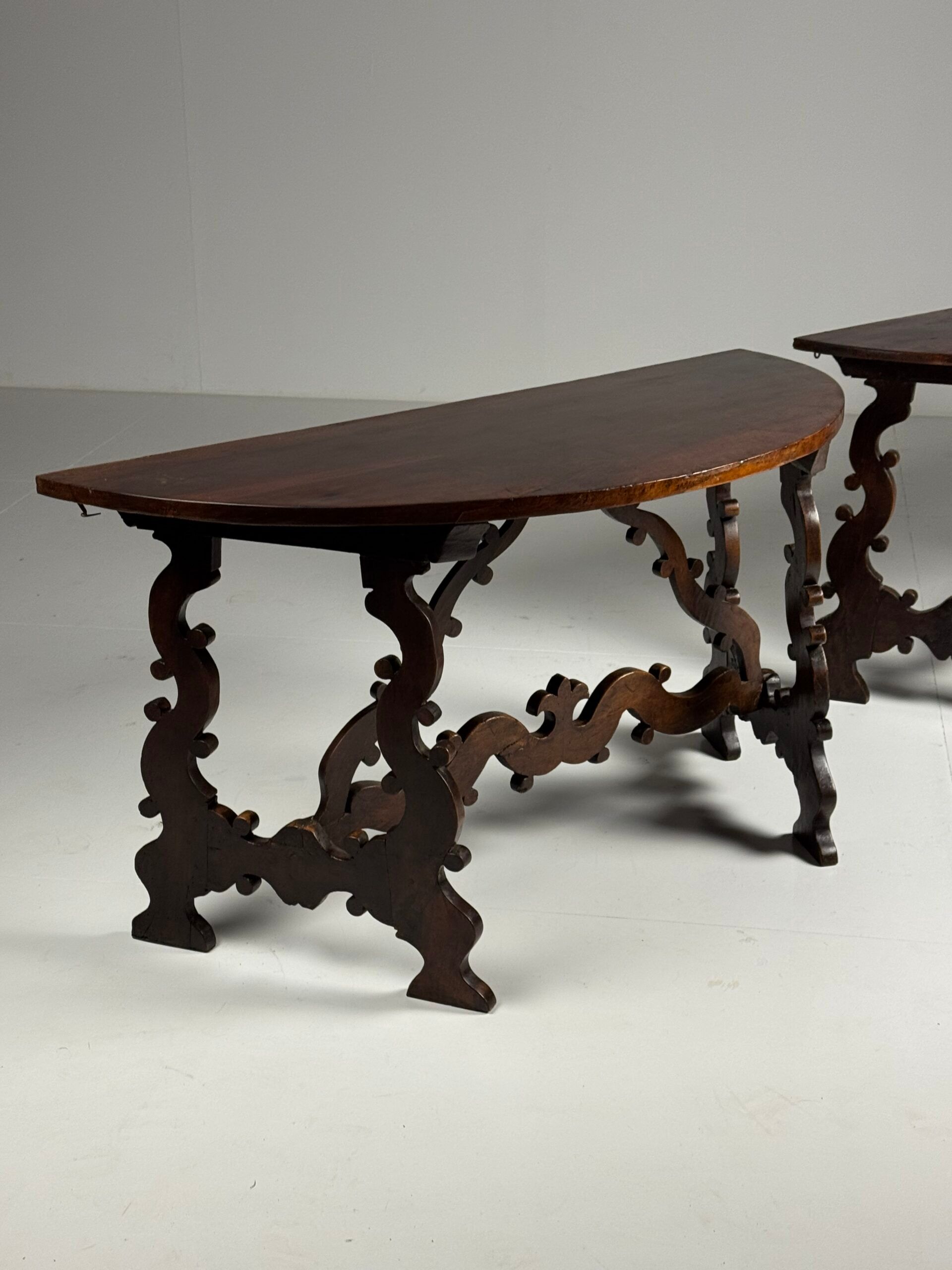 Italian demi-lune tables (2)