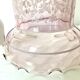 Suspension vintage en verre rose