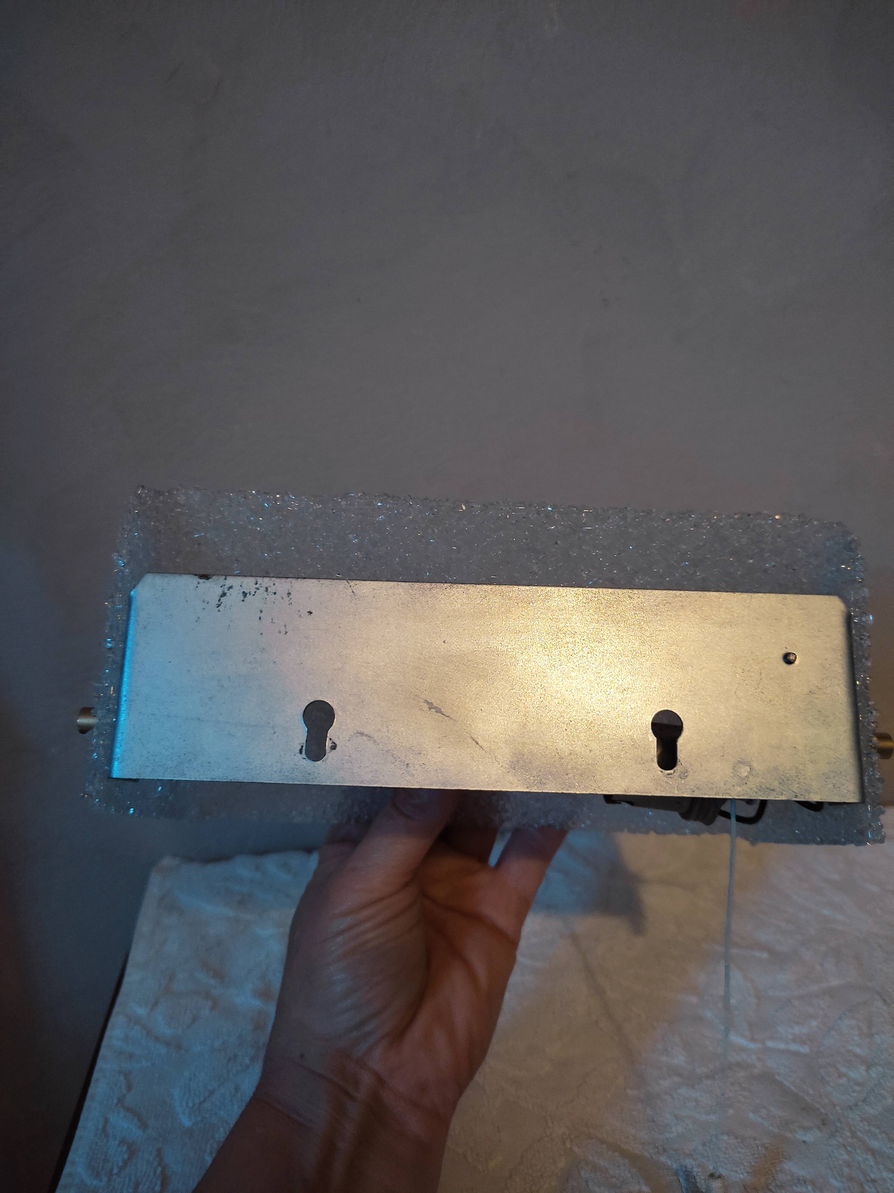 Modernist wall lamp perspex