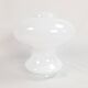 Glass lamp with wooden base, 70s Art Deco vintage space age