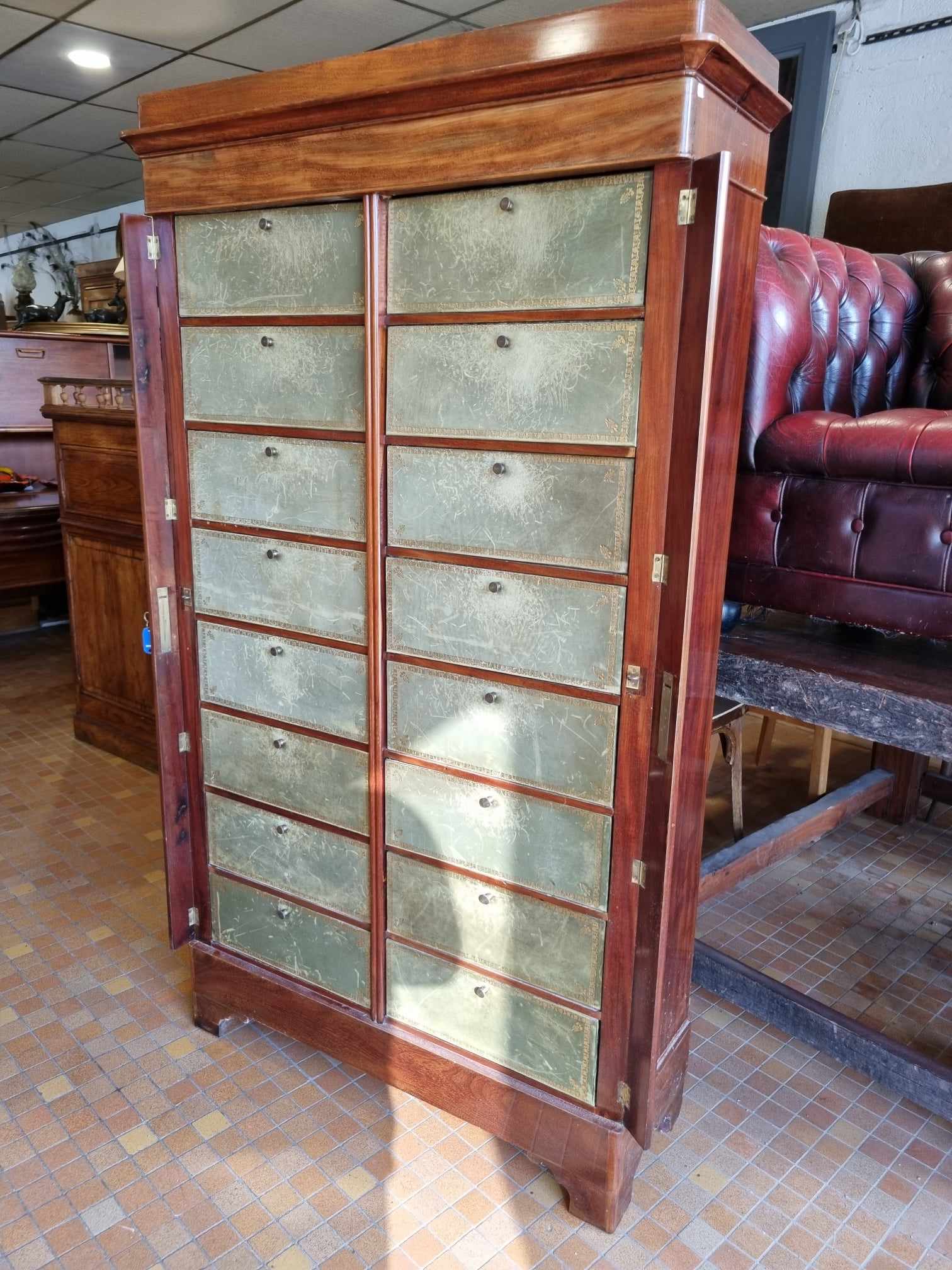 Cartonnier en acajou