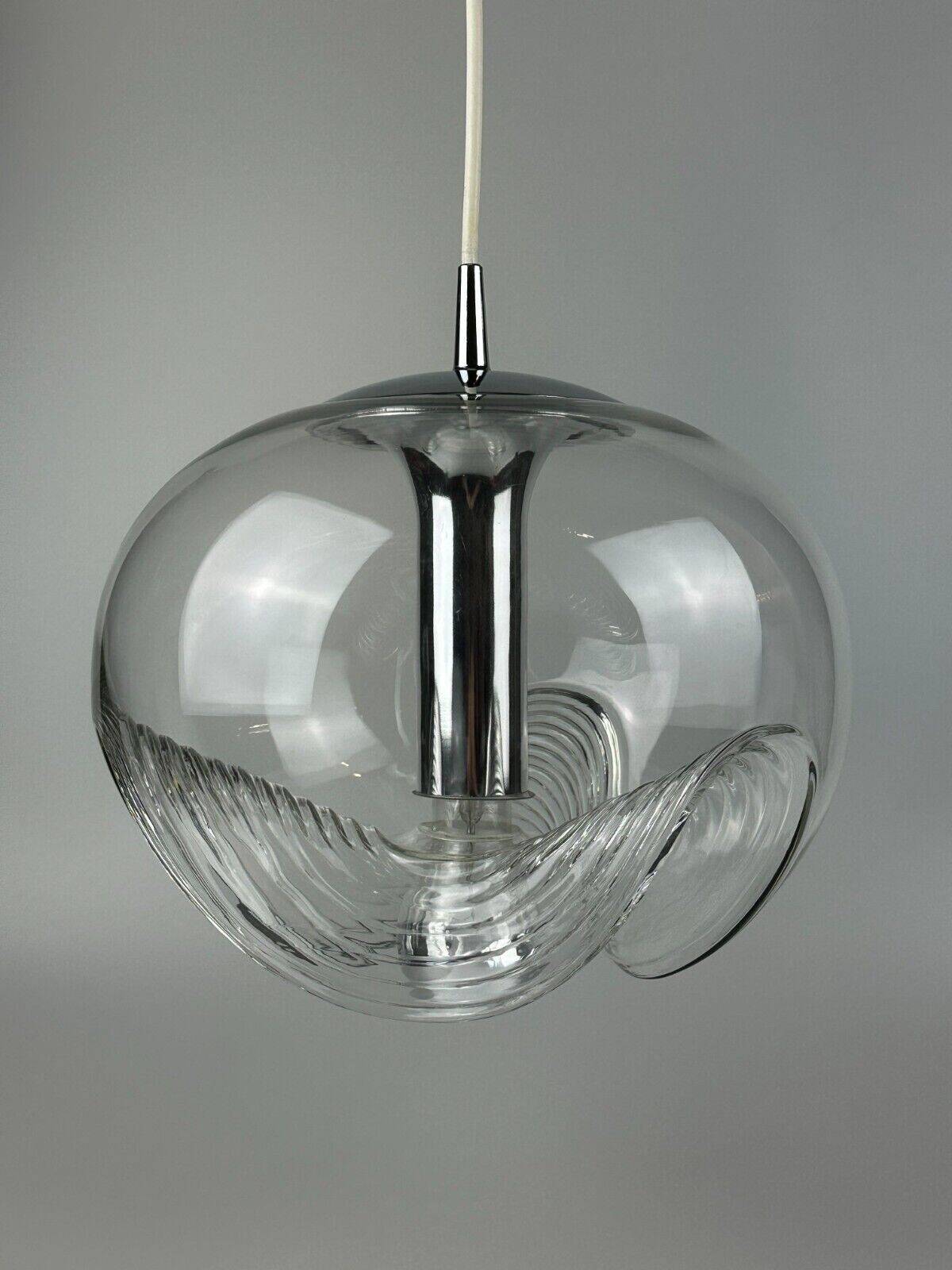 60s 70s ceiling lamp hanging lamp Peill & Putzler "Wave" Koch & Lowy Design