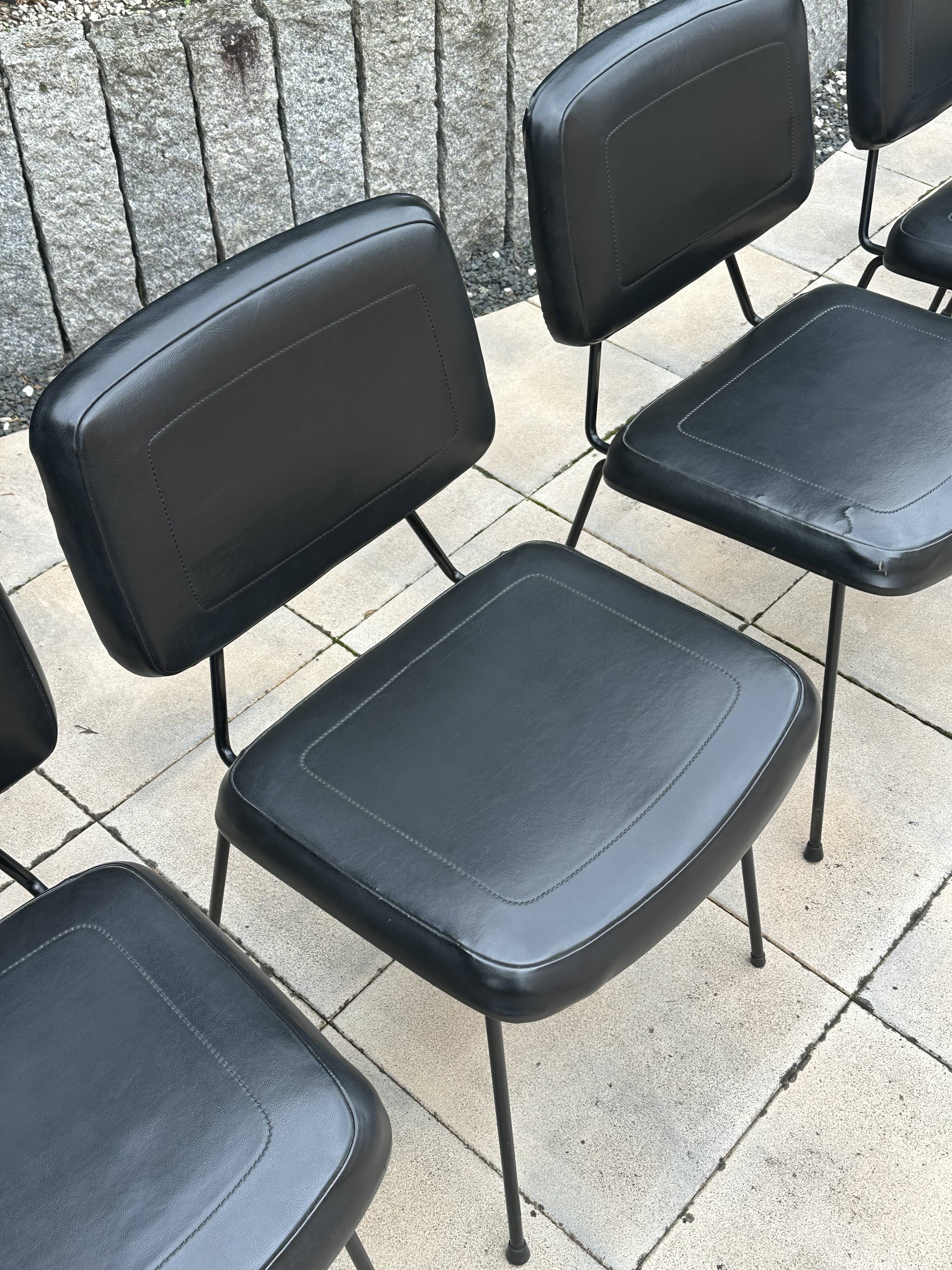 Set of 6 Pierre Paulin CM 196 chairs for Thonet – 1960s