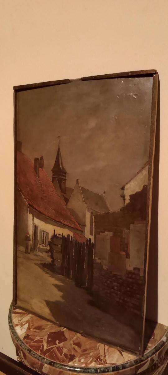 19th-century painting - Oil on panel - European school