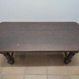 Coffee table in solid walnut wood