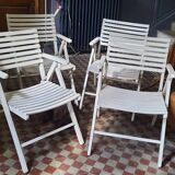 4 fauteuils de jardin pliants R Gleizes