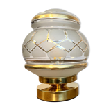 Vintage art deco globe table lamp