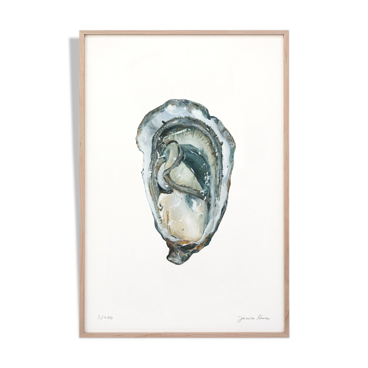 Paule, oyster 3, art print 20/30cm