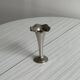 Small silver metal vase