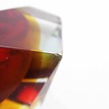 Cendrier diamant en verre de Murano par Seguso