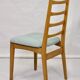 Set of 4 year old Scandinavian chairs restored fabric Edition Lelievre .