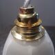 Abat jour tulipe suspension baladeuse en verre opaline Art déco 1930 TBE Ø 9.8 cm