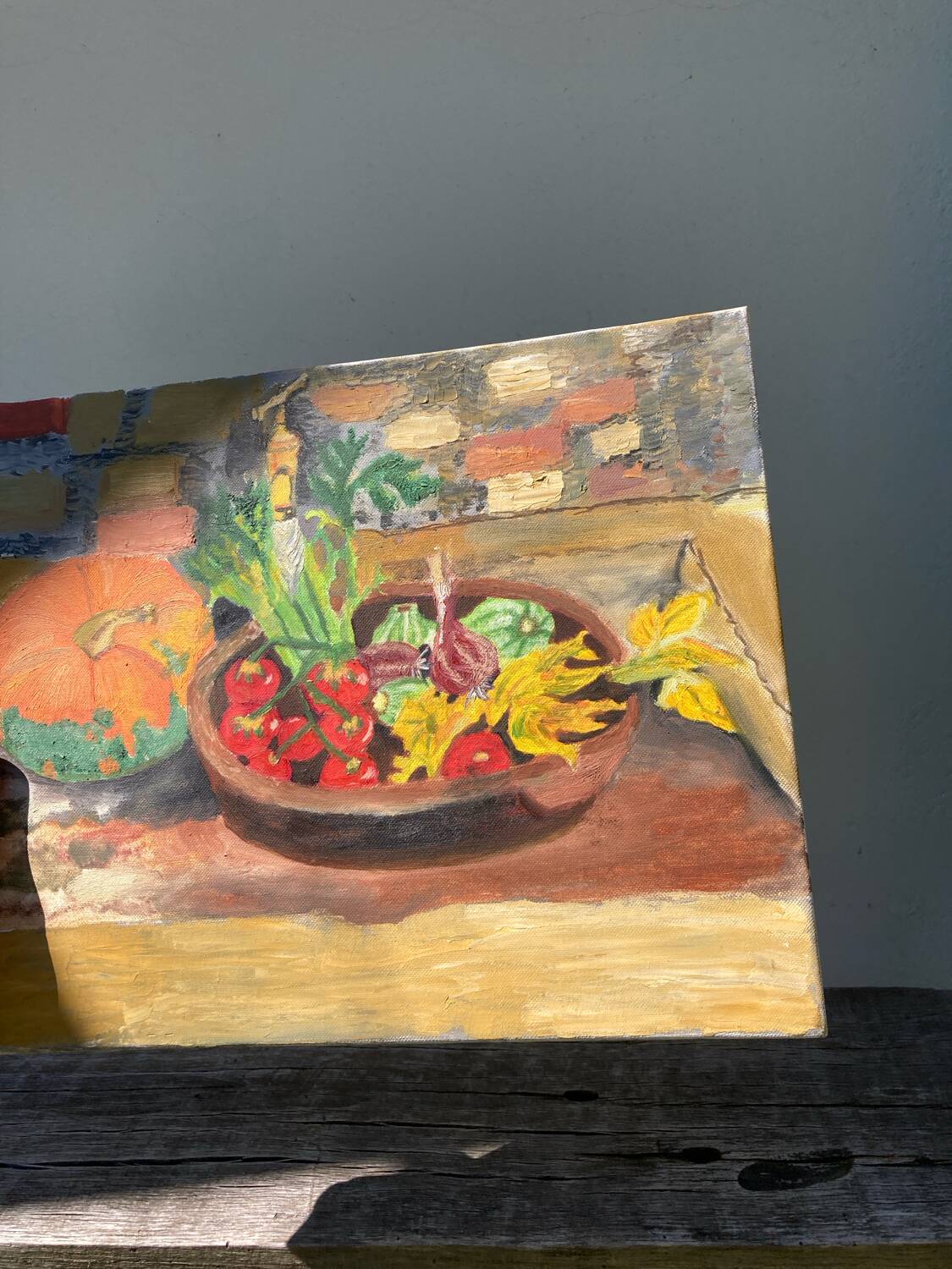 Still life painting oil on canvas