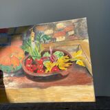 Still life painting oil on canvas