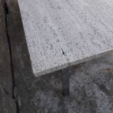 Travertine coffee table