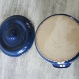 Ancienne cocotte en céramique bleue fontignac