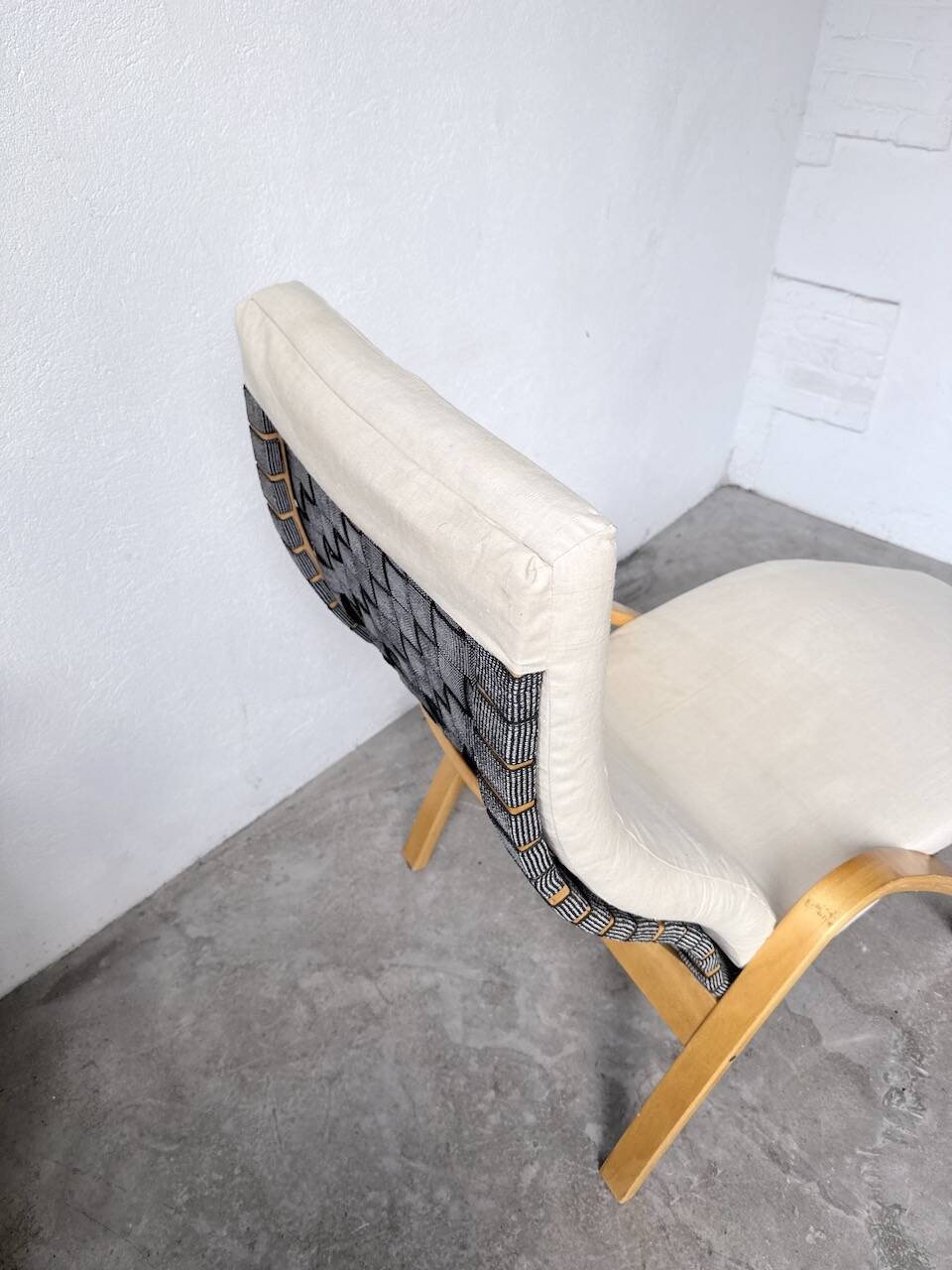Transat hêtre bois courbé Ikea vintage Kim Samson