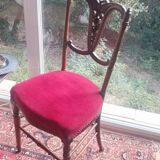 Rare chaise de chambre Napoléon III (1870/80), de style anglais