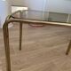 Small side coffee table 70 smoked glass