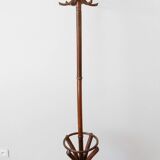 Parrot coat rack in turned wood