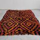 Tapis vintage géométrique Tulu en laine années 1960