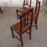 3 brewery chairs early twentieth century