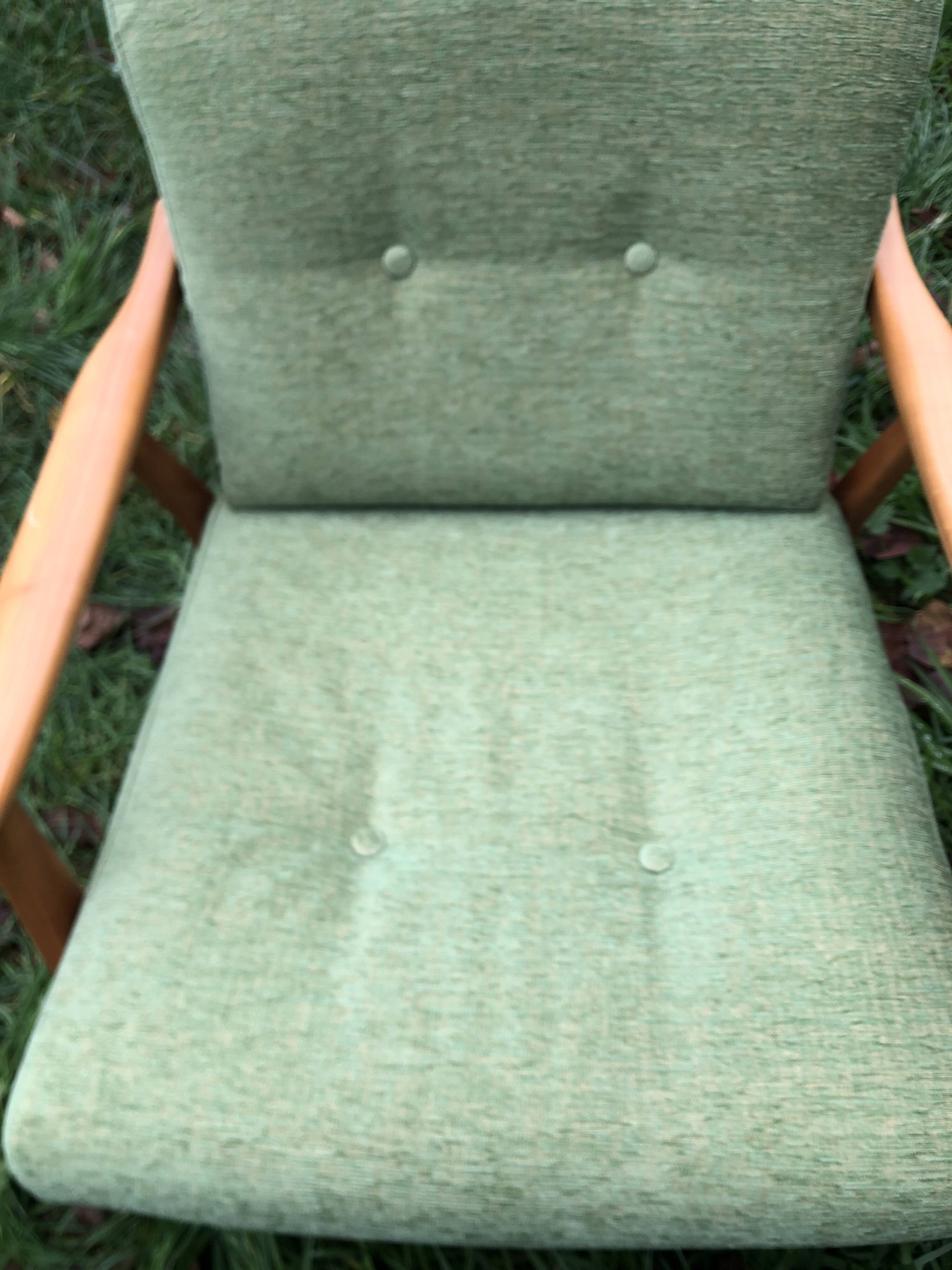 Fauteuils scandinaves bois blond vintage Années 60