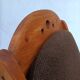Large brutalist pine rocking chair from Wasa, 1987
