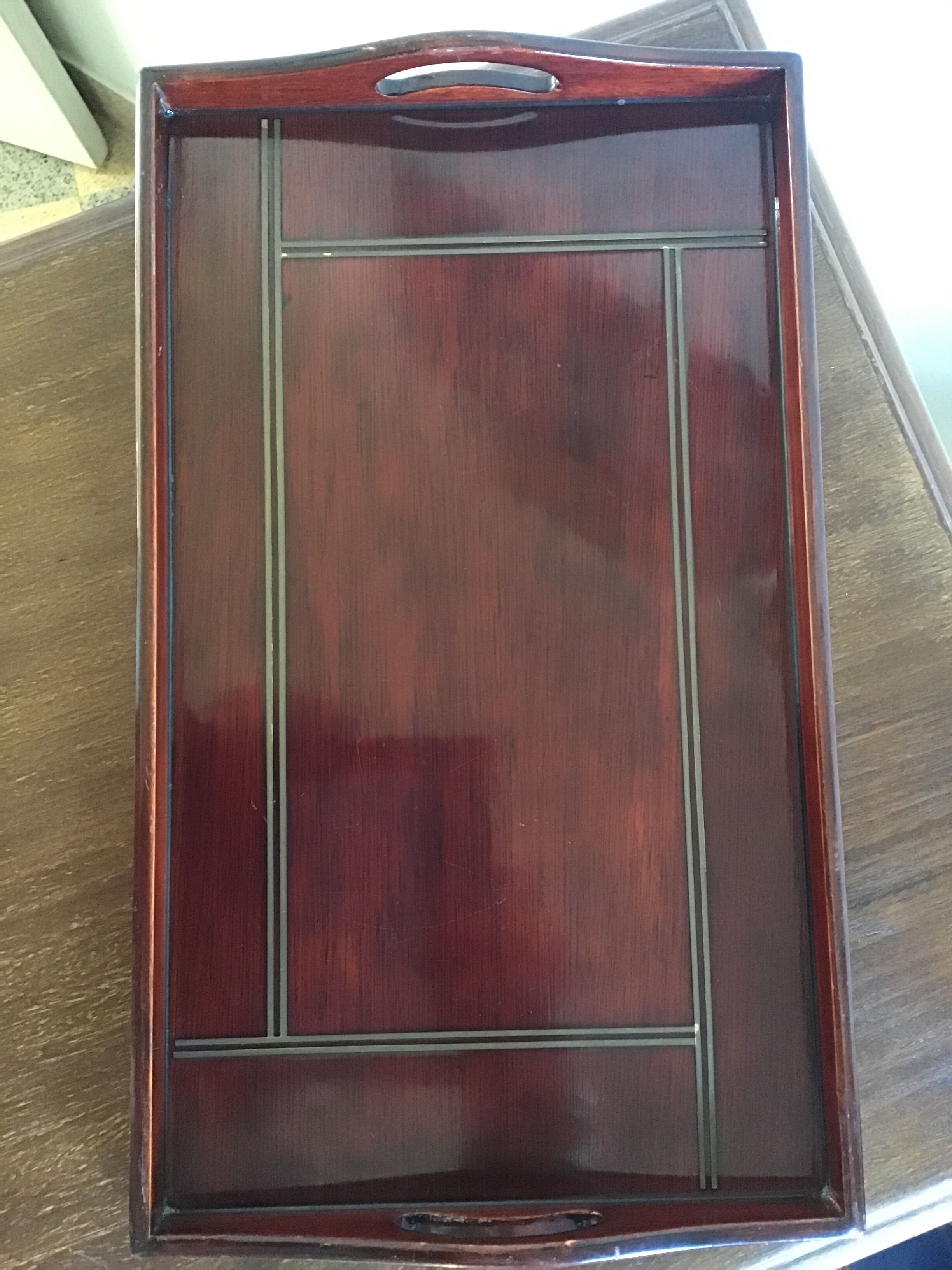 Art deco service tray