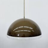 Mushroom hanging lamp brown , 1970s