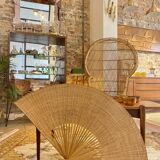 Rattan fan
