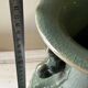 Celadon vase with openwork cranes H 29 cm
