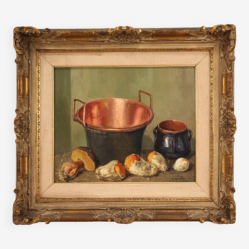 Great signed painting still life from the mid 20th century