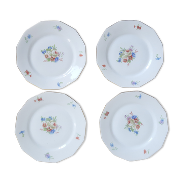 4 assiettes à dessert