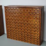 Dutch Industrial Pine Apothecary / Workshop Cabinet, circa 1930s