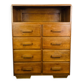 Meuble de métier Art Déco à tiroirs, en chêne, format commode
