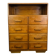 Art Deco work cabinet with drawers, in oak, chest of drawers format.