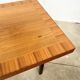 70s walnut marquetry coffee table