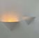 Pair of vintage wall lights, white metal, France 1970